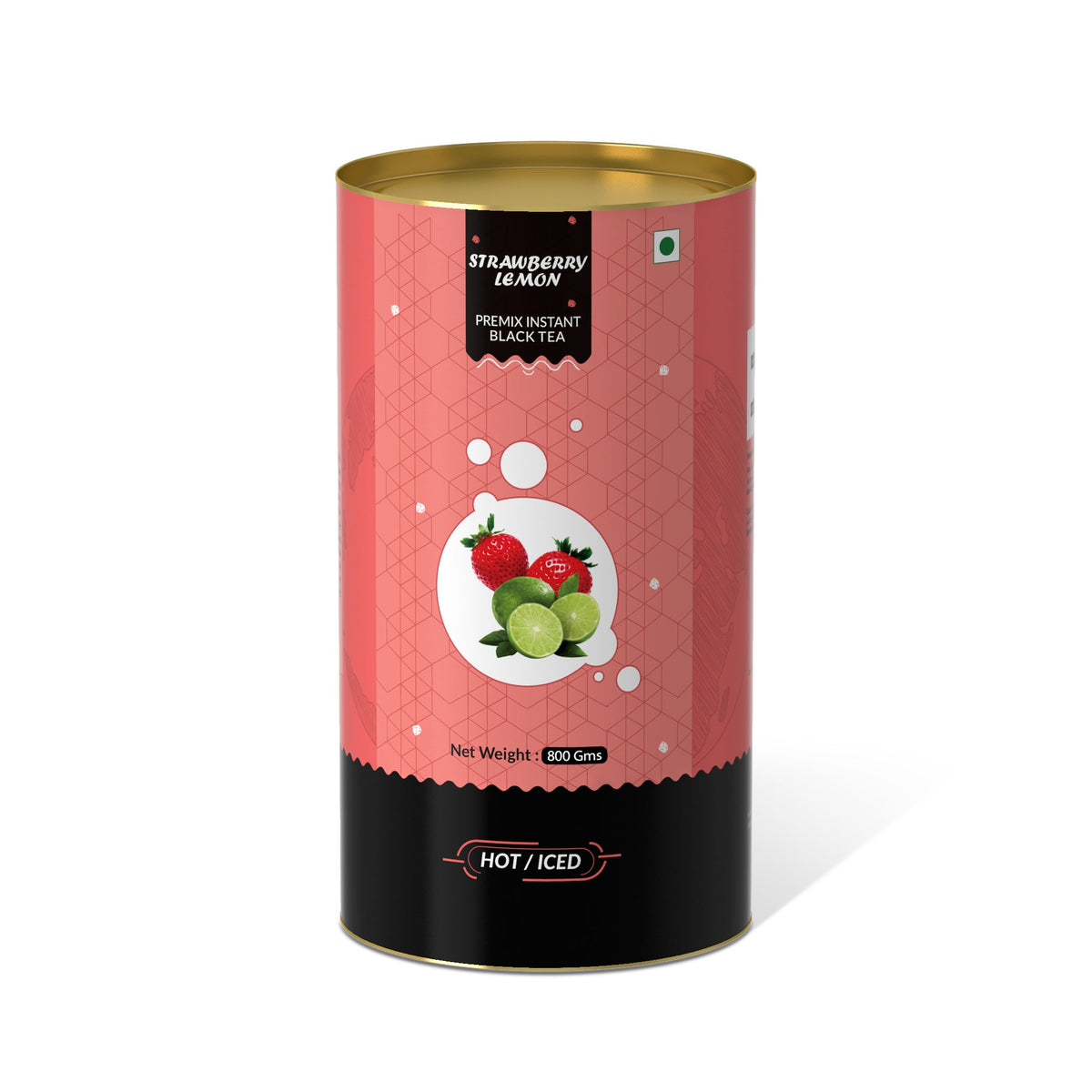 Strawberry Lemon Flavoured Instant Black Tea - PUSHMYCART