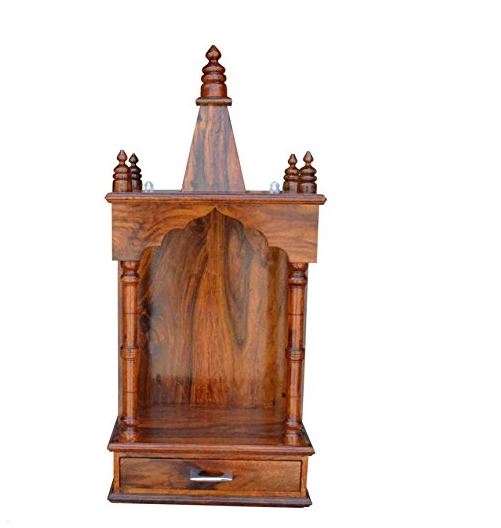 Handmade Wooden Pooja Temple Rosewood