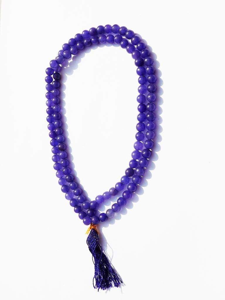 Kannssky Blue Hakik Agate Mala