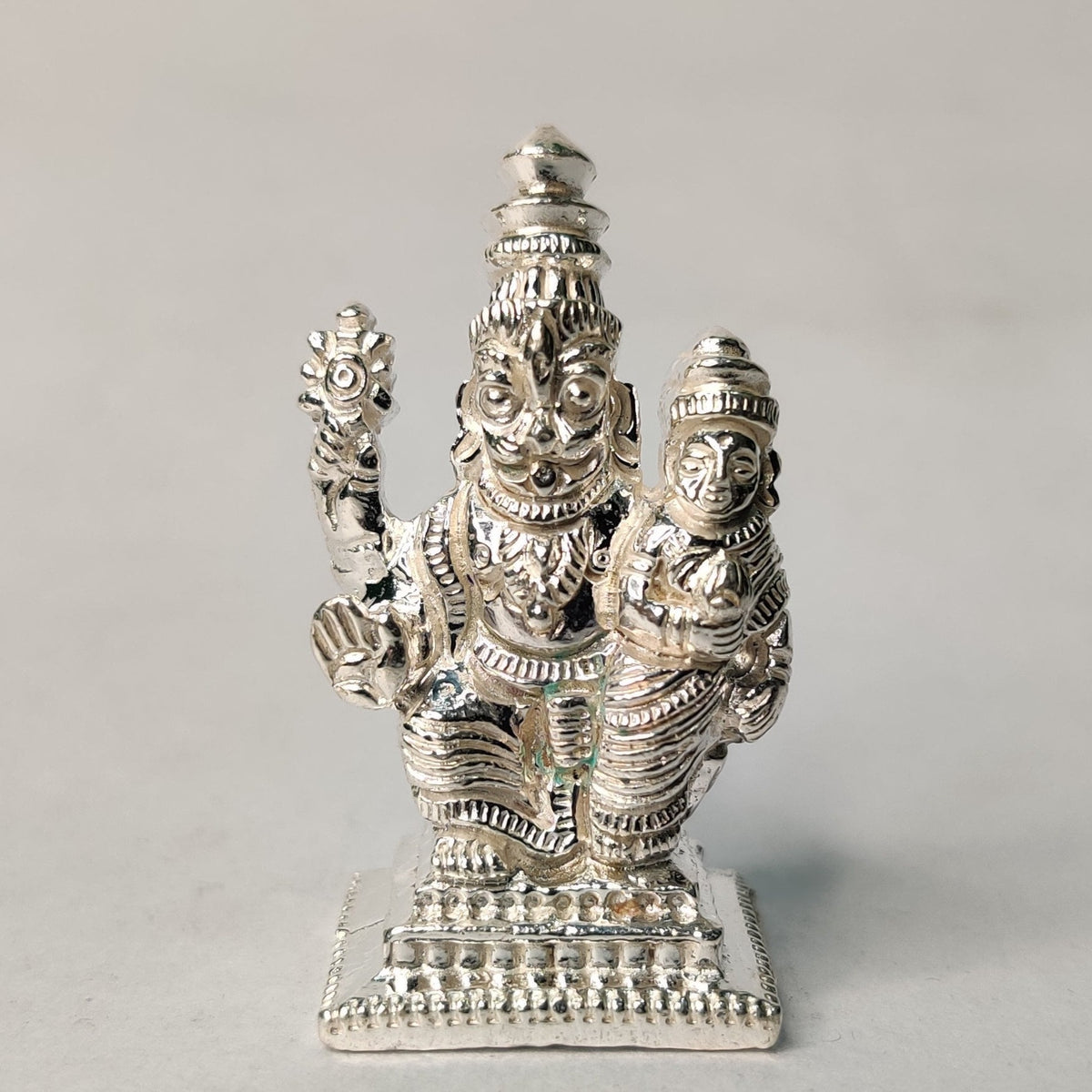 Pure Silver Narasimha Swami Idol 45.63 grams