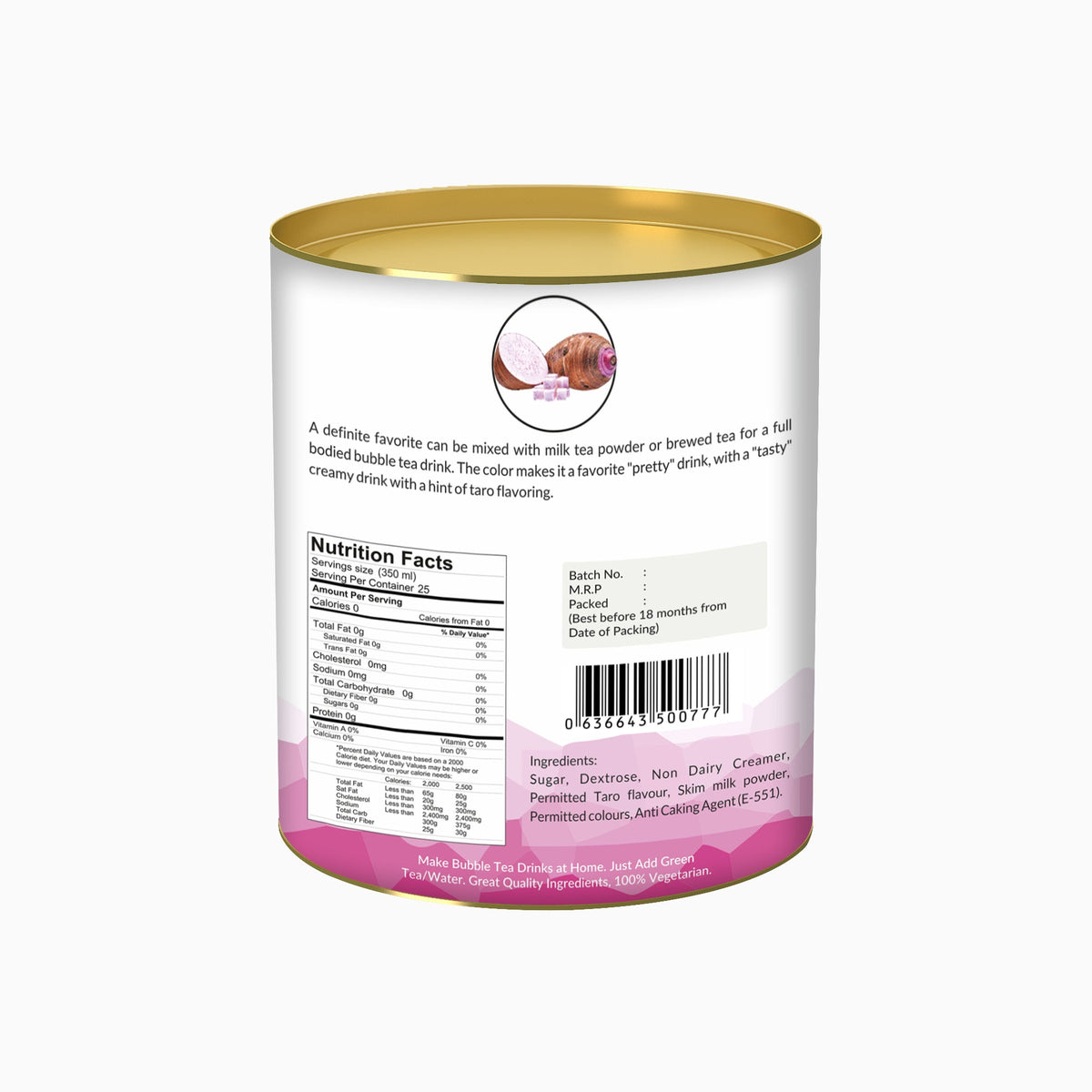 Taro Base Bubble Tea Premix - PUSHMYCART