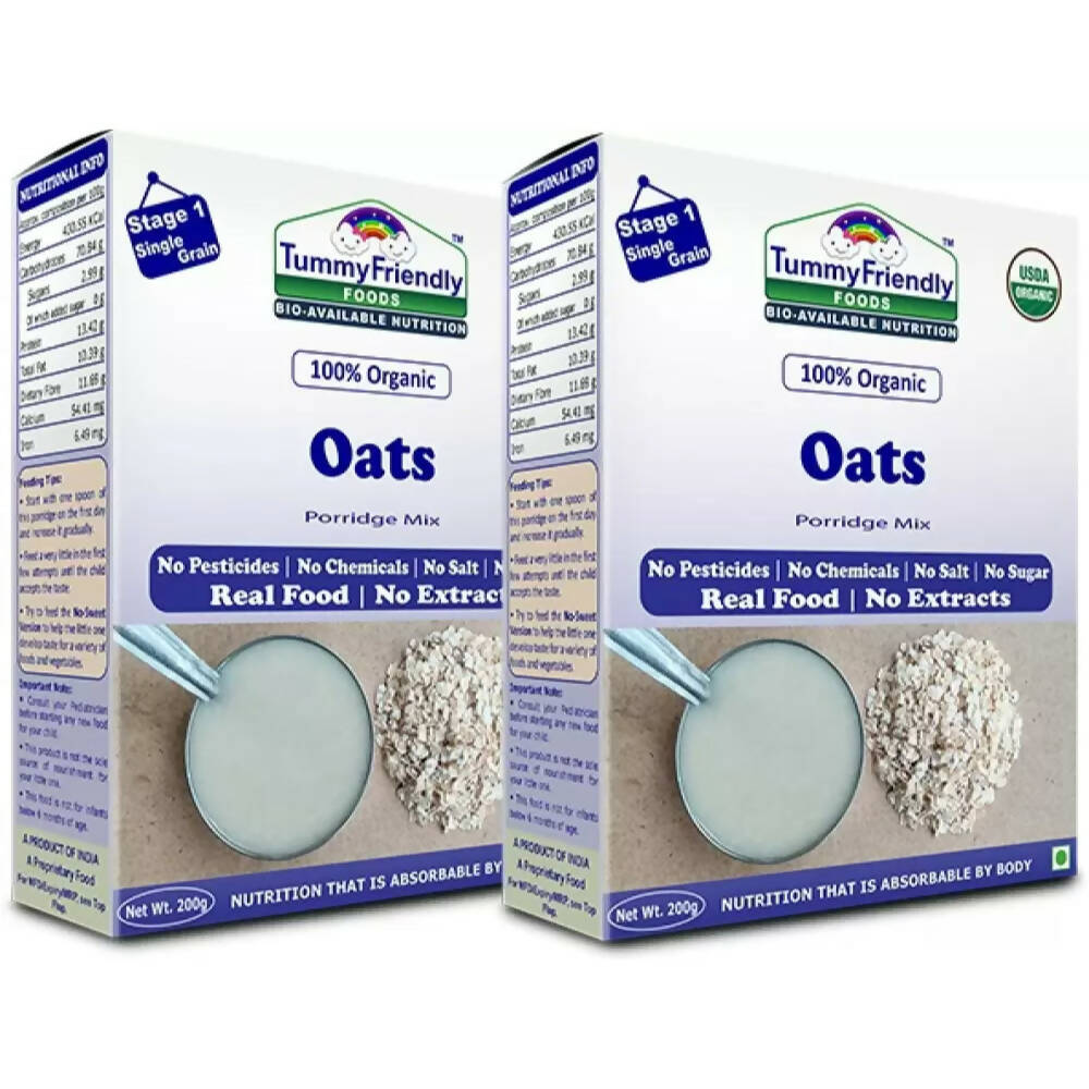 TummyFriendly Foods Certified Organic Oats Porridge Mix for 6 Months Old