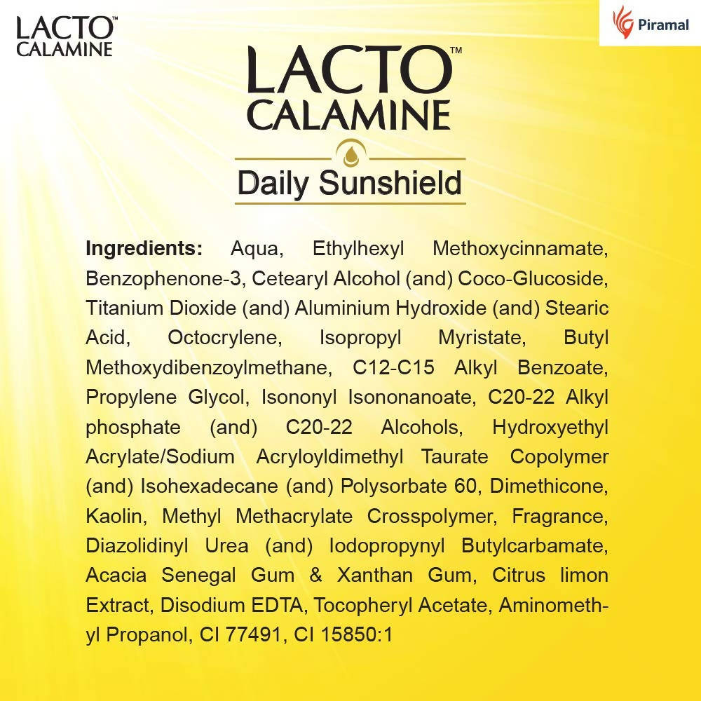 Lacto Calamine Daily Sunshield Matte Look Sunscreen SPF 50 PA +++
