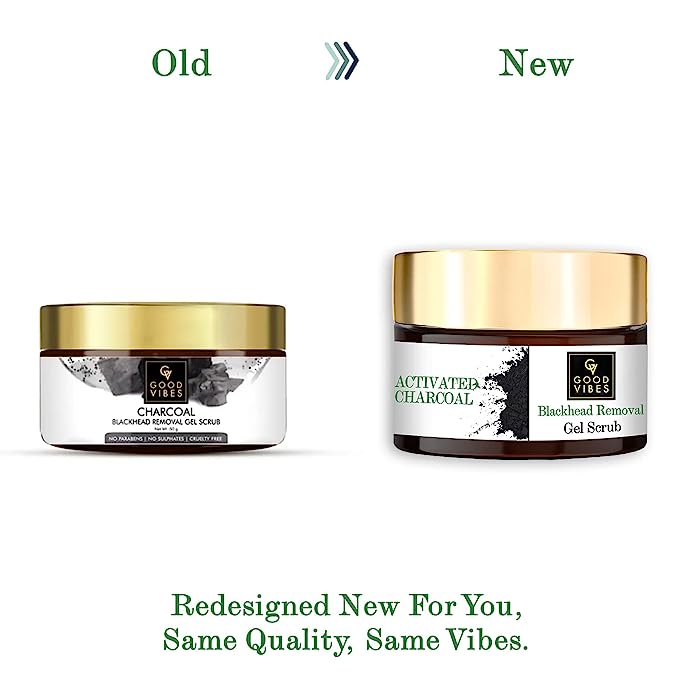 Good Vibes Activated Charcoal Deep Cleansing Face Scrub