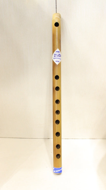Natural Medium Bamboo Flute/Bansuri 2.1/2 D# Size - PUSHMYCART