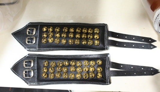 leather with brass bells bharatanatyam dance gungroo salangai gajjalu 3 lines