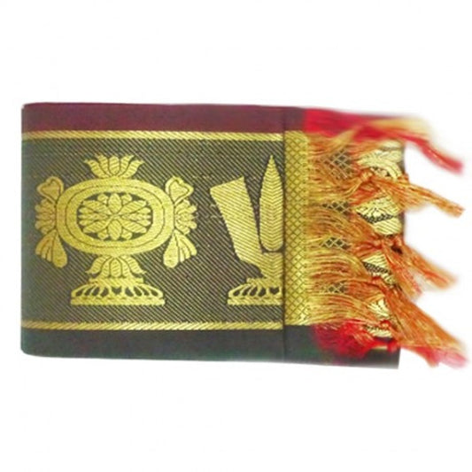 Namo Border Zari Kanduva   Dark Green     Pack Of 2 - PUSHMYCART