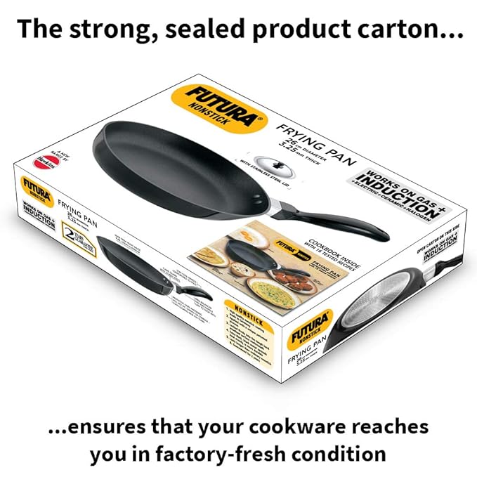 Hawkins Futura Non-stick Frying Pan 26 cm Diameter with Lid 1 L (INF26S) - PUSHMYCART