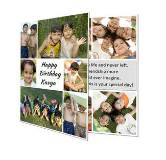 Personalized Happy Birthday Greeting Card - 6x8 - 200gms - PUSHMYCART