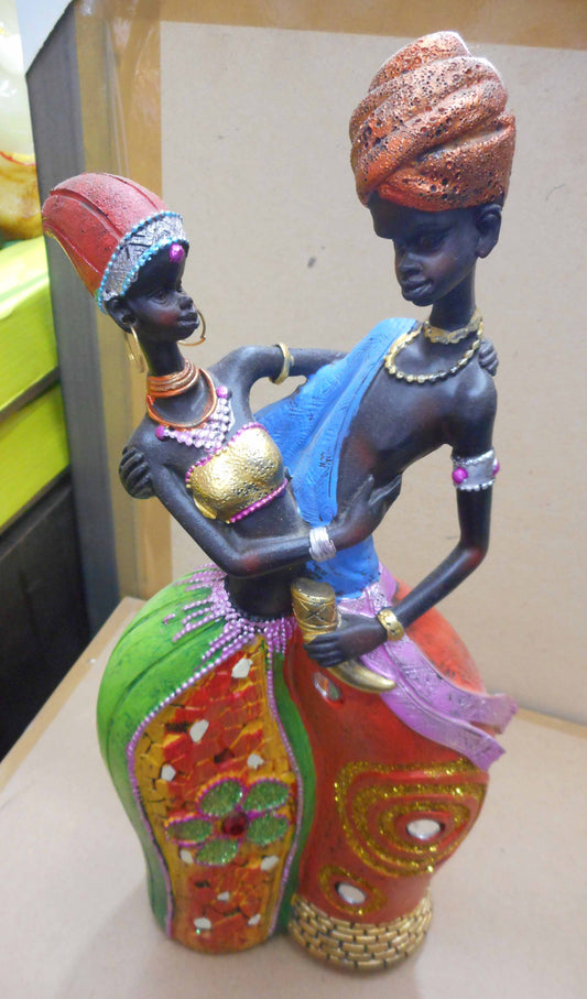 African Couple Statue