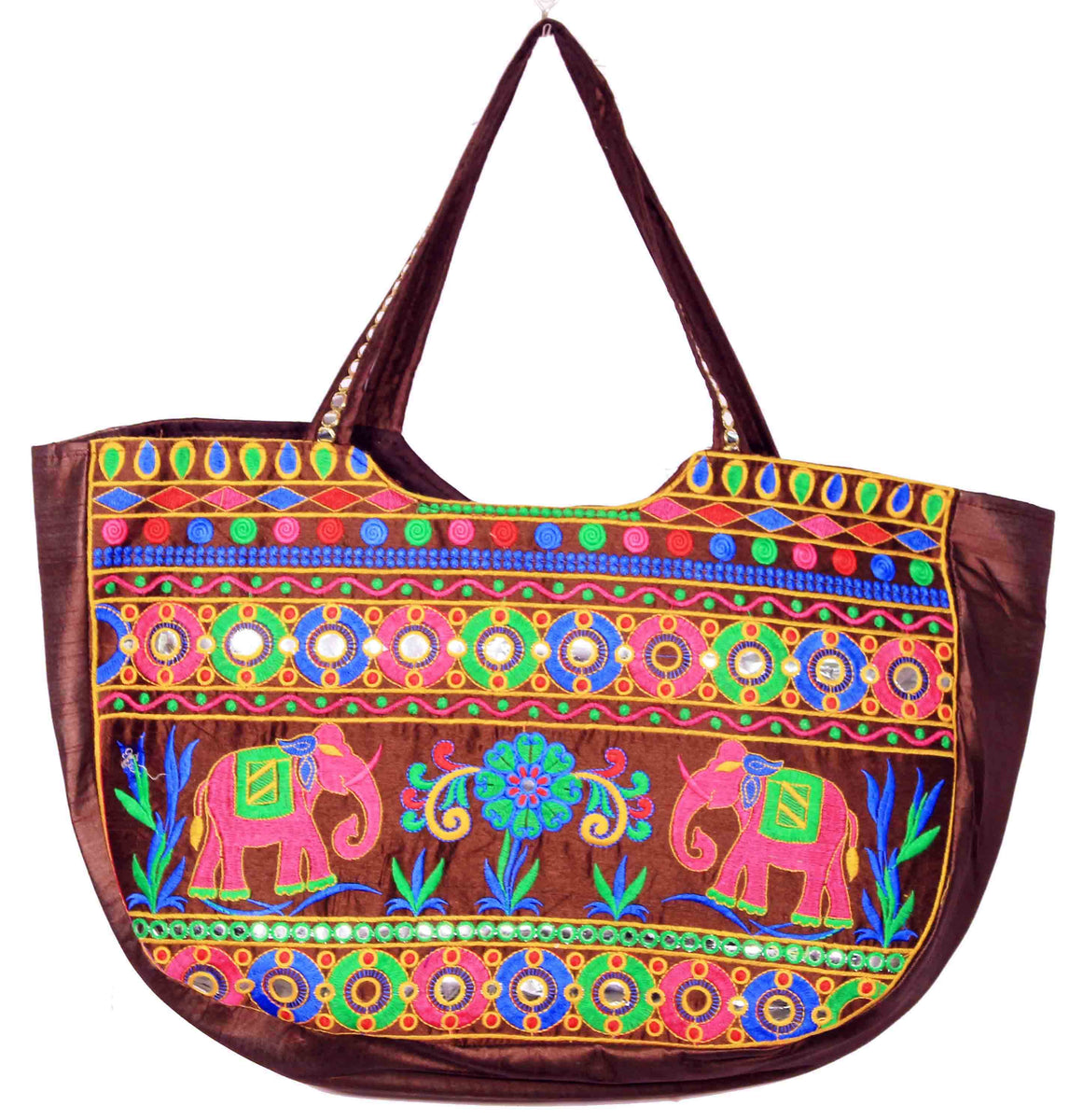 Buy online Brown Elephant Design Matka Bag – PUSHMYCART