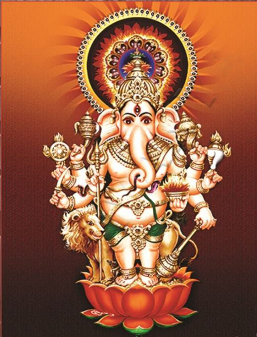 Kanu Disti Ganapathi Pigment Printing - PUSHMYCART
