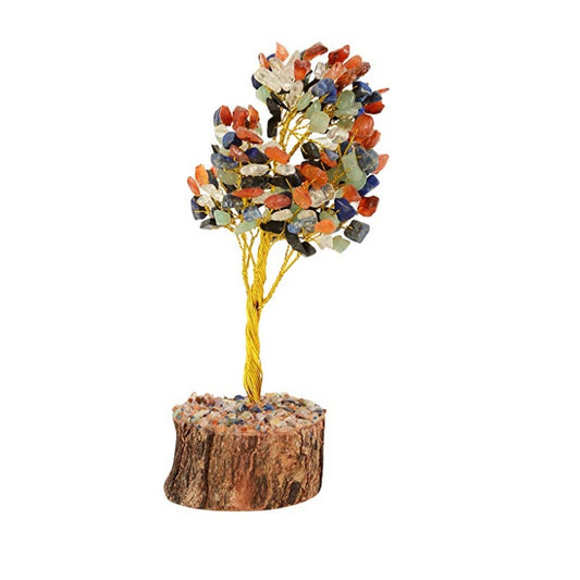 Wooden Agate Stone Tree (11 cm x 7 cm x 20 cm)
