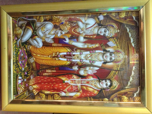 Rama Seetha With Laxman Picture Frame - PUSHMYCART