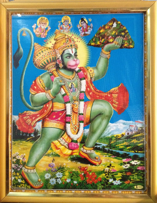Anjaneya Swami Photo Picture Frame - PUSHMYCART
