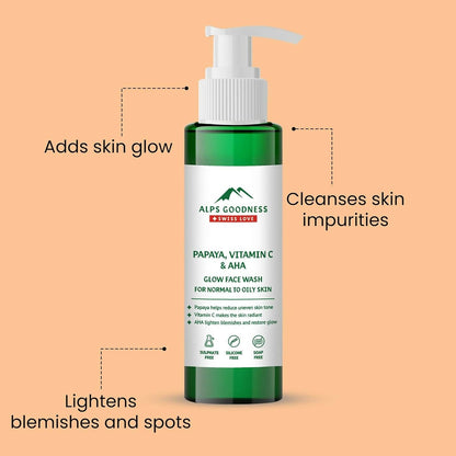 Alps Goodness Papaya Vitamin C and AHA Glow Face Wash