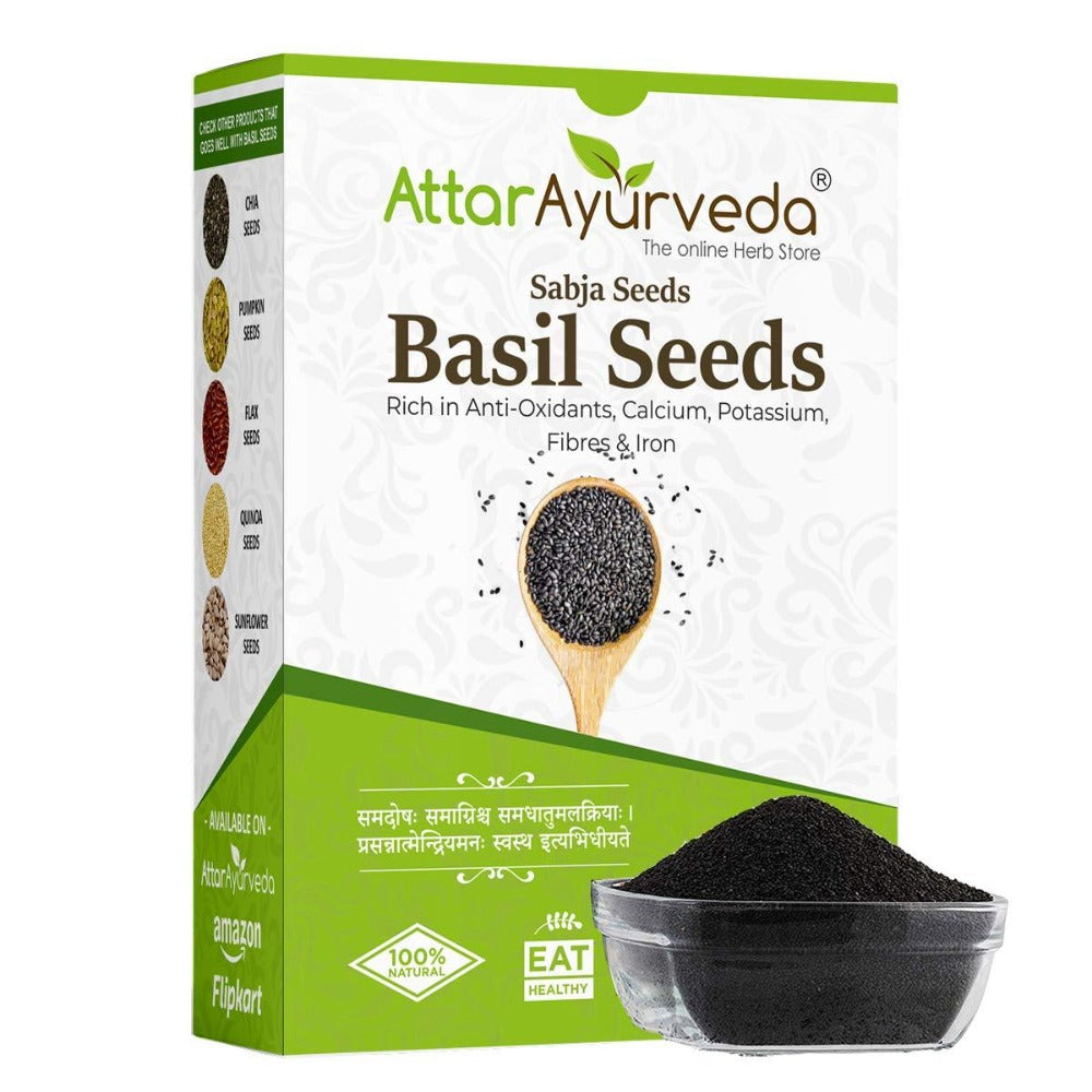 Attar Ayurveda Sabja Basil Seeds 500g