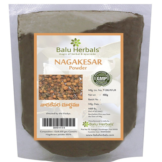 balu-herbals-nagakesara-mesua-ferrea-nagkesar-nagakeshara-nag-keshar-powder-100g
