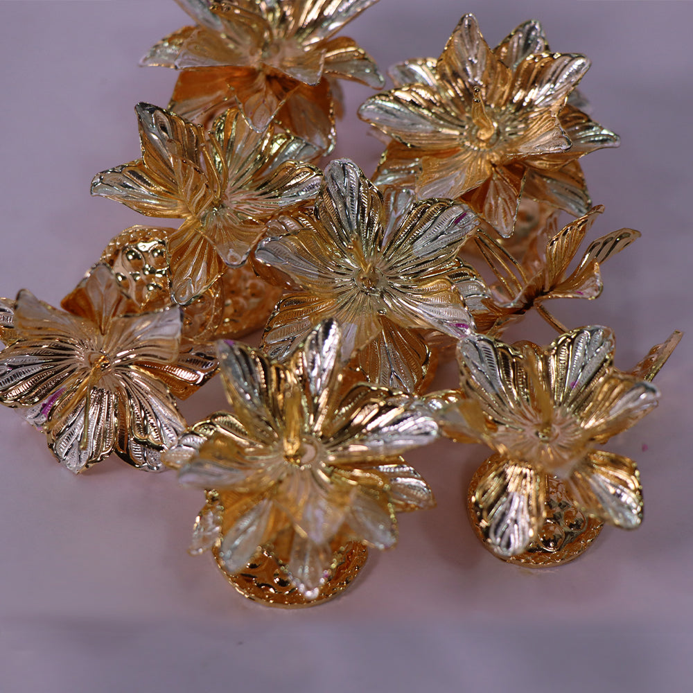 Pure Silver Mohini Flowers 10.7 g - PUSHMYCART