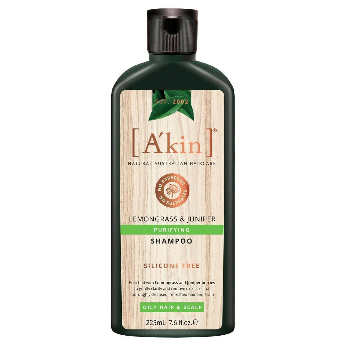 Akin Natural Purifying Lemongrass and Juniper Shampoo