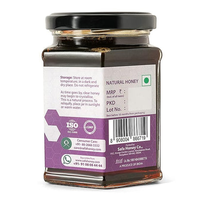 Safa Raw Jamun Honey | Organic Honey Raw Unprocessed Honey 350g
