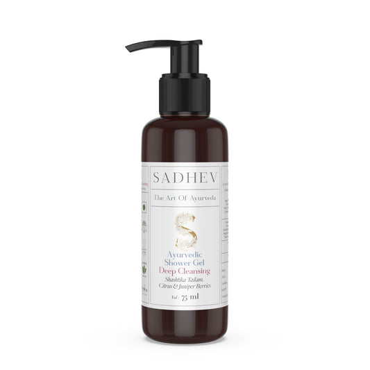 Sadhev Ayurvedic Shower Gel Deep Cleansing Shashtika Tailam| Citrus & Juniper Berries