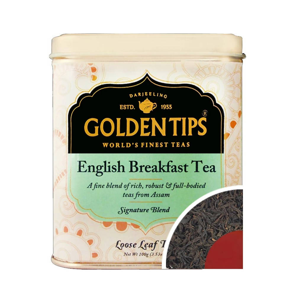 Golden Tips English Breakfast Tea Tin Can