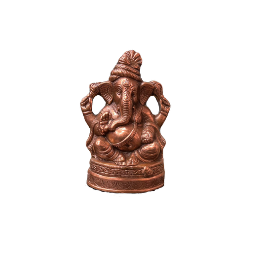 Bronze Small Pagadi Ganesha - PUSHMYCART