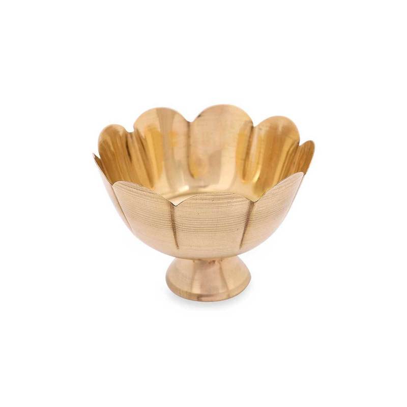 Brass Flower Bowl - Medium ( Pack Of 10 )