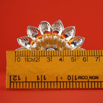 Pure Silver Flower Shaped Diya 21g