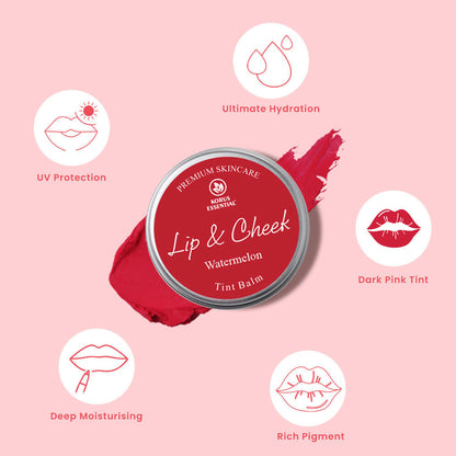 Korus Essential Watermelon Lip & Cheek Tint Balm