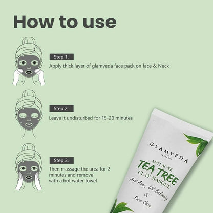 Glamveda Tea Tree Anti Acne Mud Mask