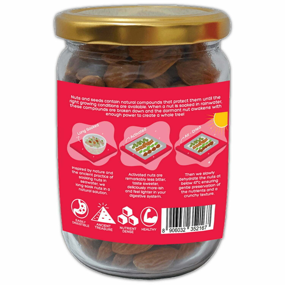 D-Alive Honestly Organic Activated Almonds - PUSHMYCART