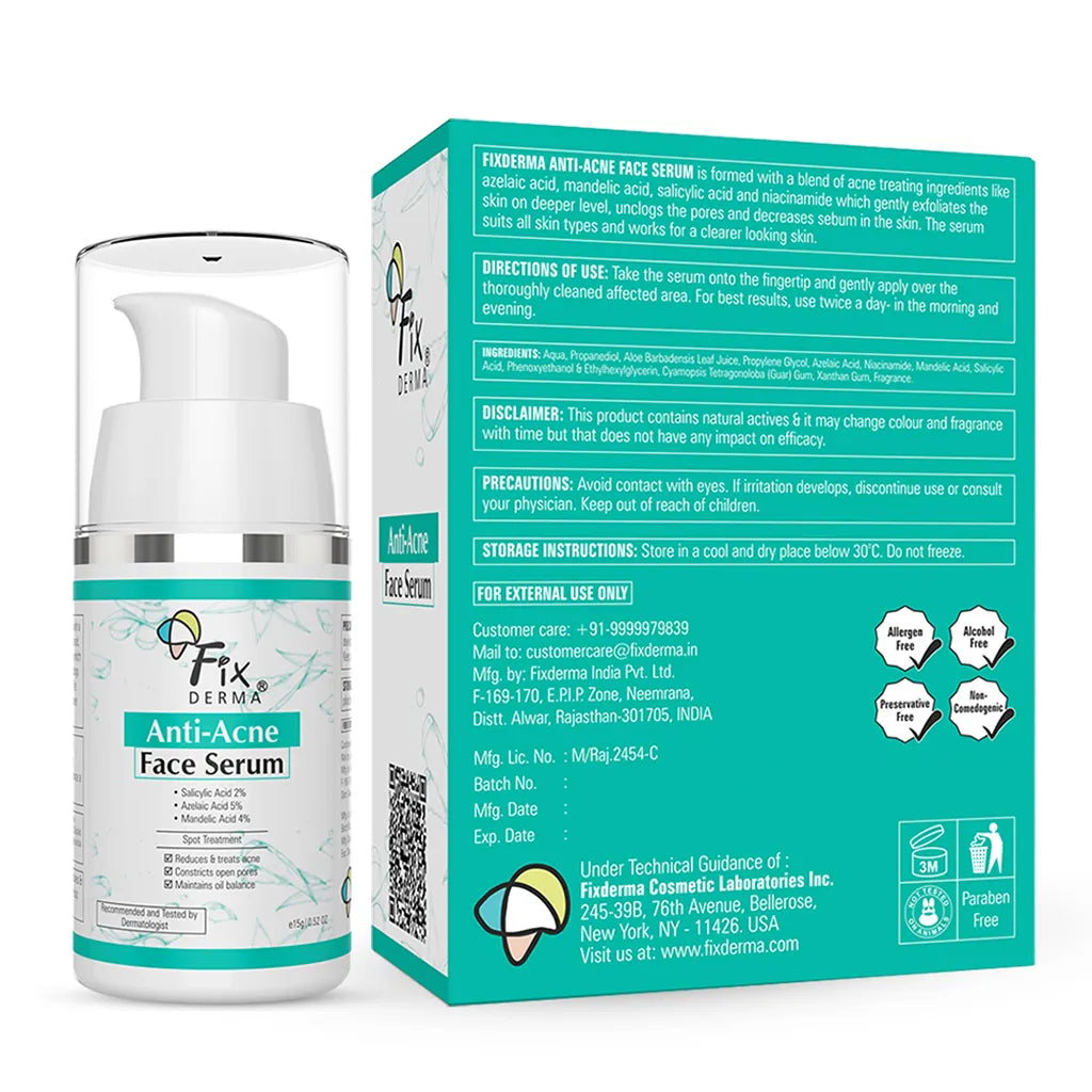 Fixderma Skincare Anti-Acne Face Serum 