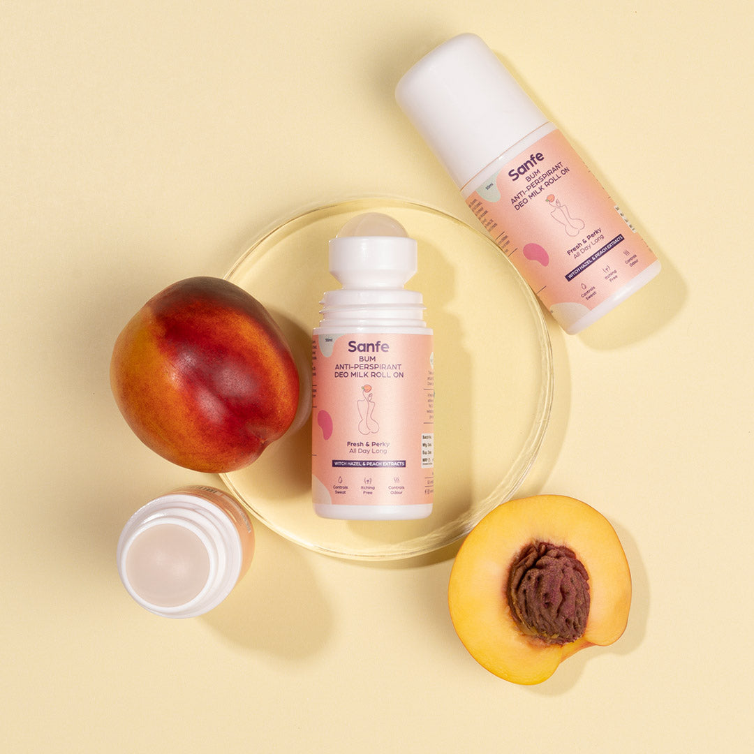 Sanfe Bum AntiPerspirant Deo Milk Roll On 50ml PUSHMYCART