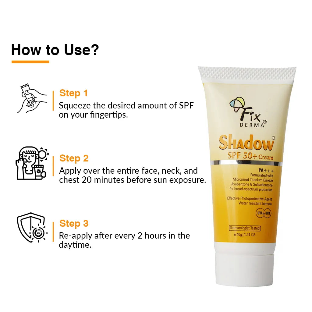 Fixderma Skincare Shadow Sunscreen For Oily Skin Spf 30+ Gel - Acne Prone