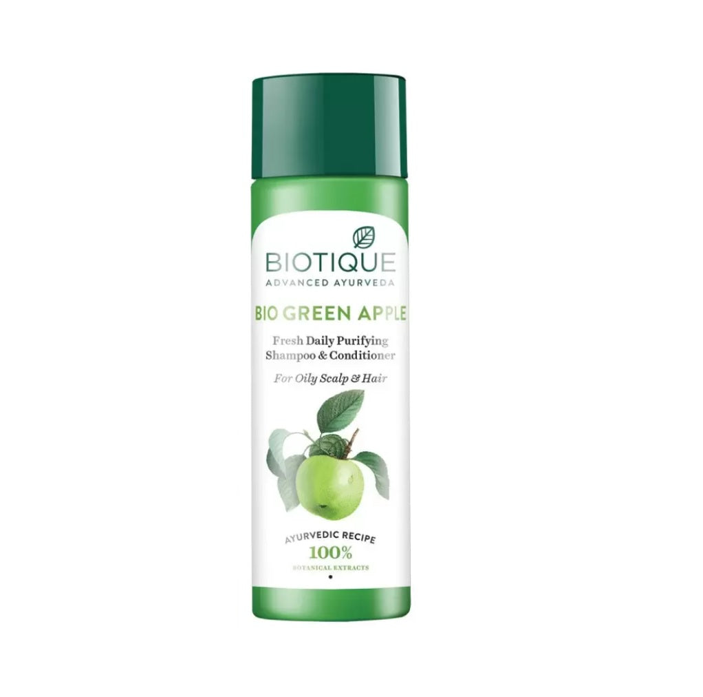 Biotique Bio Green Apple Fresh Daily Purifying Shampoo and Conditioner 120g