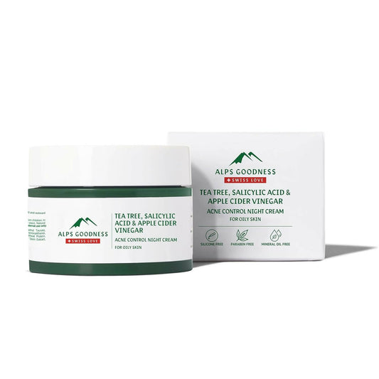 Alps Goodness Tea Tree Salicylic Acid and Apple Cider Vinegar Acne Control Night Cream