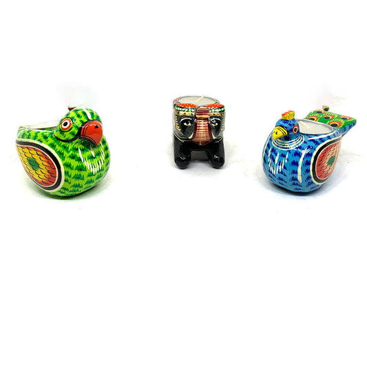 Animal Shaped Kondapalli Candles - Kondapalli Bommalu - PUSHMYCART
