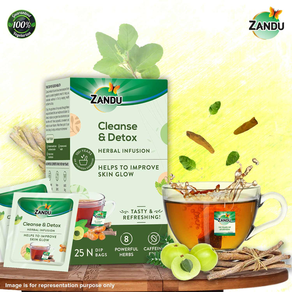 Zandu Cleanse & Detox Herbal Infusion 25 Tea Bags – PUSHMYCART