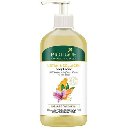 Biotique Advanced Ayurveda Ubtan & Collagen Body Lotion 300g