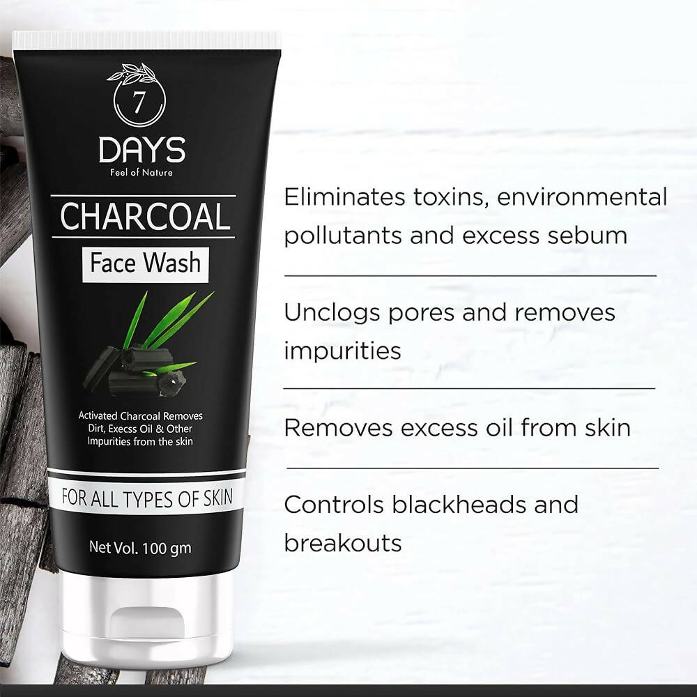 7 Days Activated Charcoal Face Wash 
