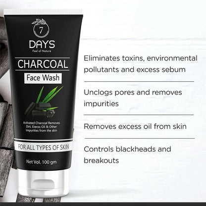 7 Days Activated Charcoal Face Wash 