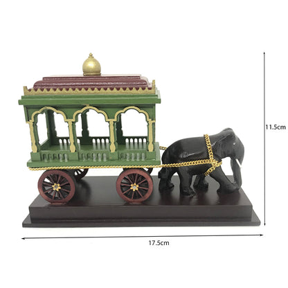 Elephant Chariot figurine - Kondapalli Toys - PUSHMYCART
