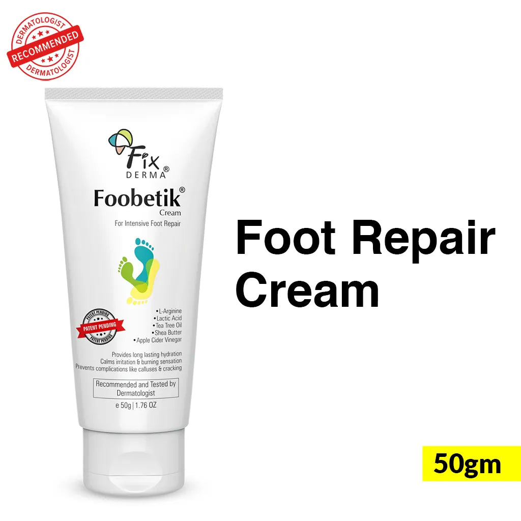 Fixderma Skincare Foobetik Foot Cream | Dry And Cracked Heels Cream - PUSHMYCART