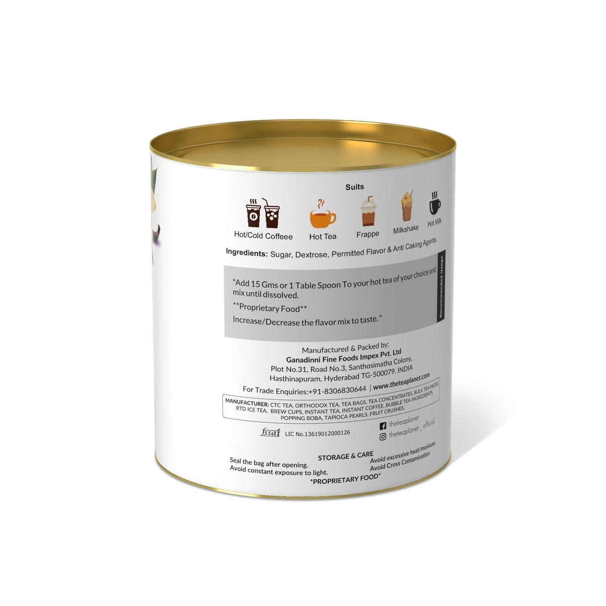 The Tea Planet French Vanilla Flavor Burst - PUSHMYCART