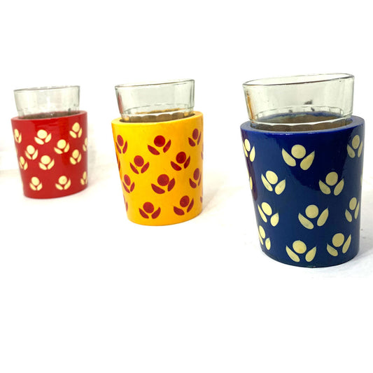 Kondapalli Designer Tea Glasses - Set of 3 - PUSHMYCART