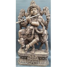 Cow Krishna Antique Finished - PUSHMYCART