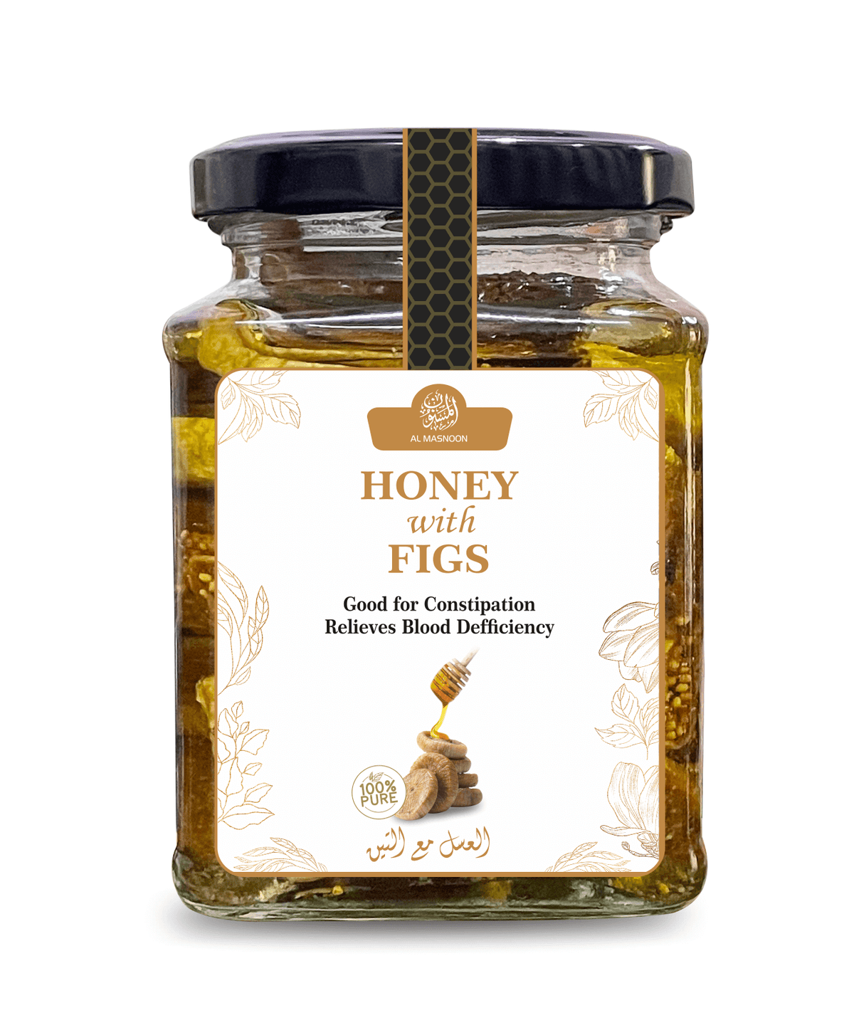 Al Masnoon Honey with Figs | Raw Organic Honey