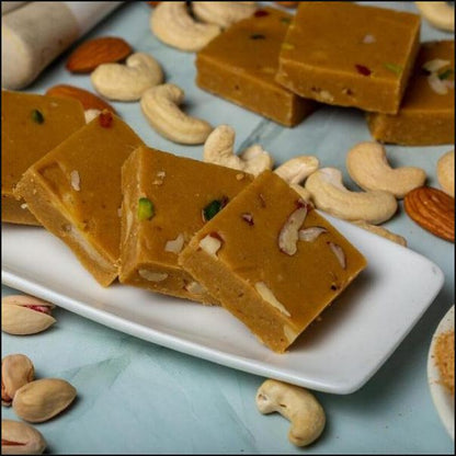 Sampradaya Horlicks Barfi 500gms - PUSHMYCART